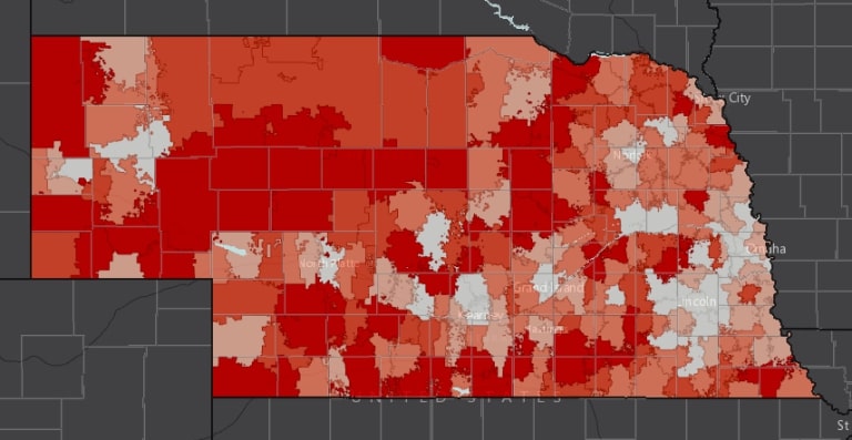 Map of per-pupil expenditures.